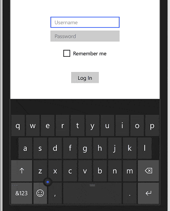 Gambar 5. Demo skenario untuk event handler button_Click pada aplikasi yang berjalan di mobile.